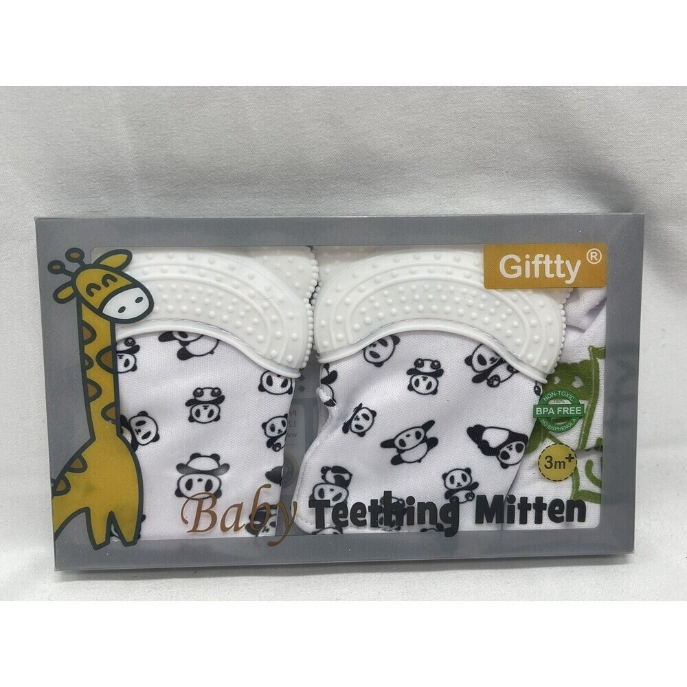 Giftty Baby Teething Mitten Panda New